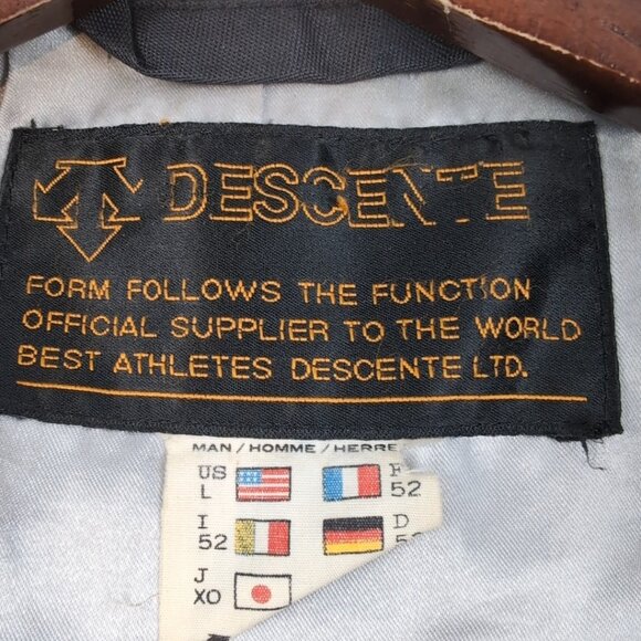 Vintage Descente Men's Ski/Snowboard Winter Jacket Silver Blue Black, Large - Picture 3 of 14